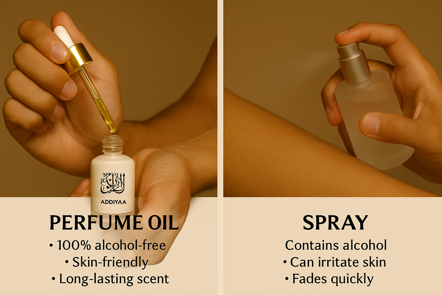 Oud Perfume Oils vs. Sprays: What's the Difference?