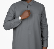 Tailored Thobe Dark Grey