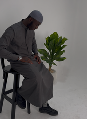 Tailored Thobe Dark Grey