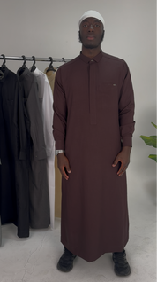 Tailored Thobe Bordeaux Red