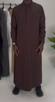 Tailored Thobe Bordeaux Red